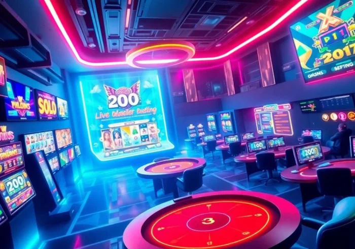 Engaging visual of ck4444 com’s online casino platform showcasing slots, live dealer, and sports betting features, emphasizing excitement and modern design.