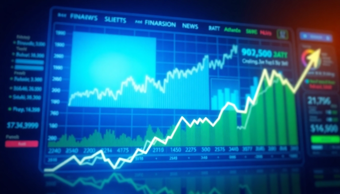 Comprehensive Stock Market Latest News update showing stock charts and financial headlines for