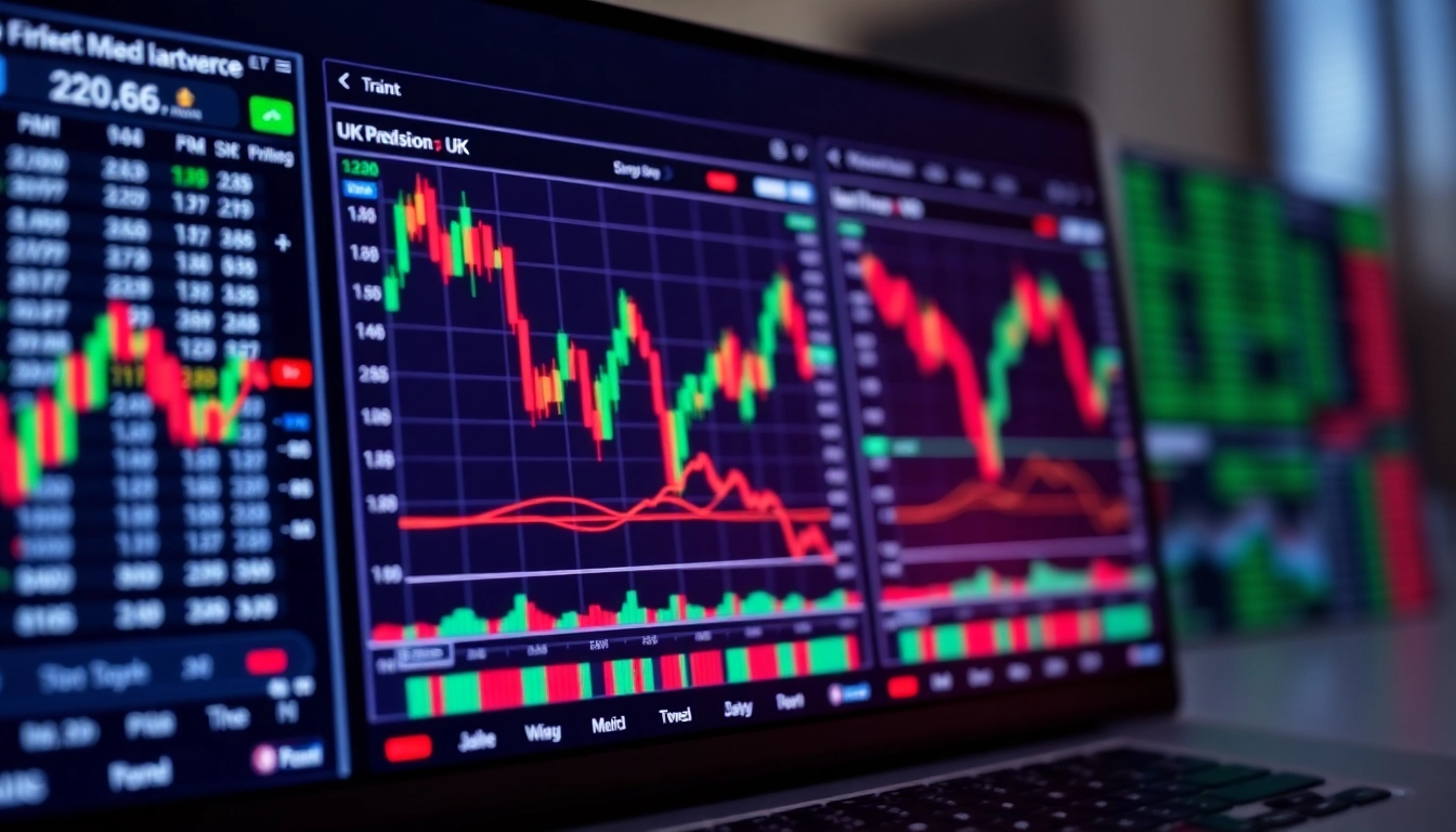 Guided illustration of the best online trading platforms UK with user-friendly dashboard and