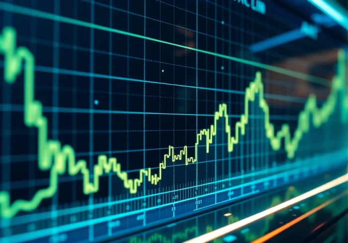 Aicoin cryptocurrency market analysis chart highlighting price movements and trading volume for